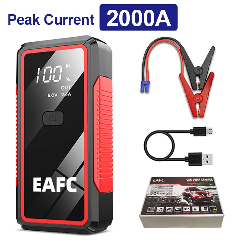 Power Bank 2000A And 600A Jump Starter 12V Car Charger