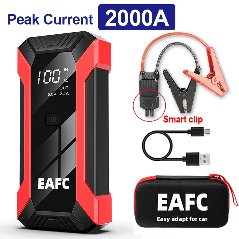 Power Bank 2000A And 600A Jump Starter 12V Car Charger