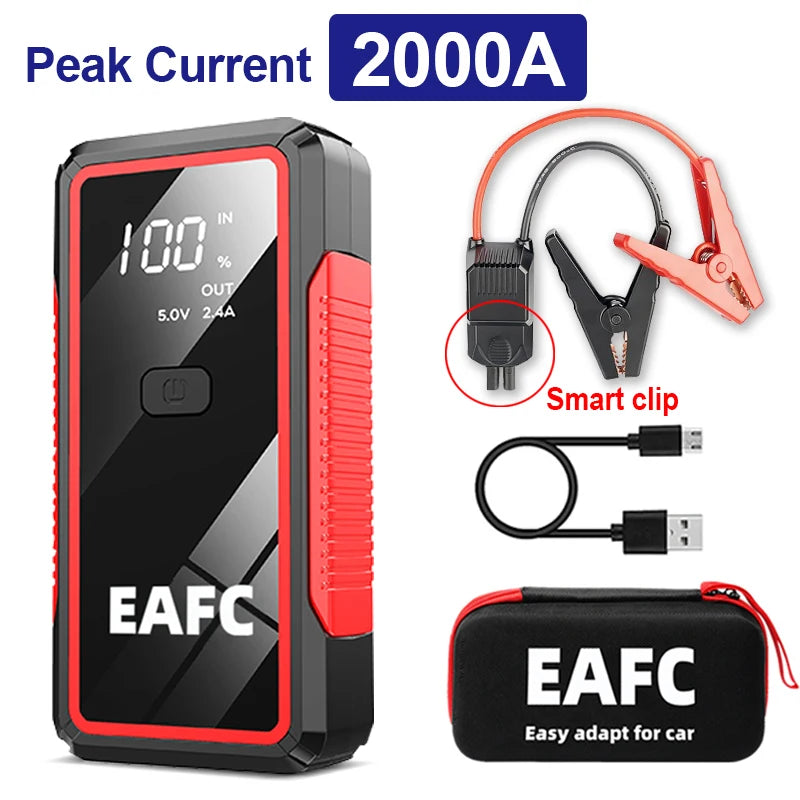 Power Bank 2000A And 600A Jump Starter 12V Car Charger