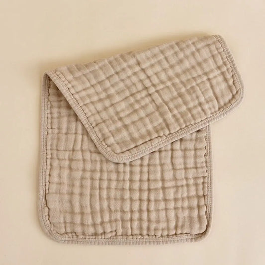 Multicolor Cotton Baby Burp Cloths 6 Layer Muslin 25x50 CM