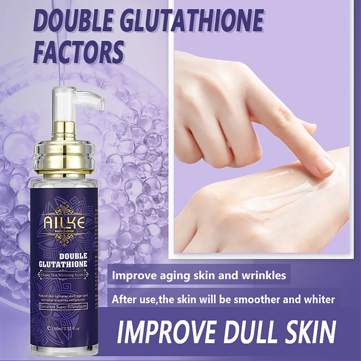 AILKE Brightening Face And Body Whitening Serum Glutathione