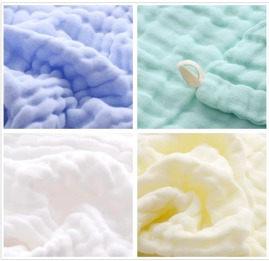 Natural Cotton Baby Washcloths 5 Pack Towels Sensitive Skin