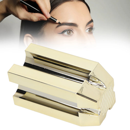 4 In 1 Eyebrow Pencil Sharpener Portable Cosmetic Tool Gold