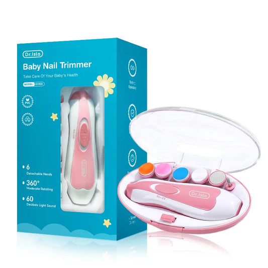 MamiJoy Electric Baby Nail Clipper Led Light Trimmer 4Speed