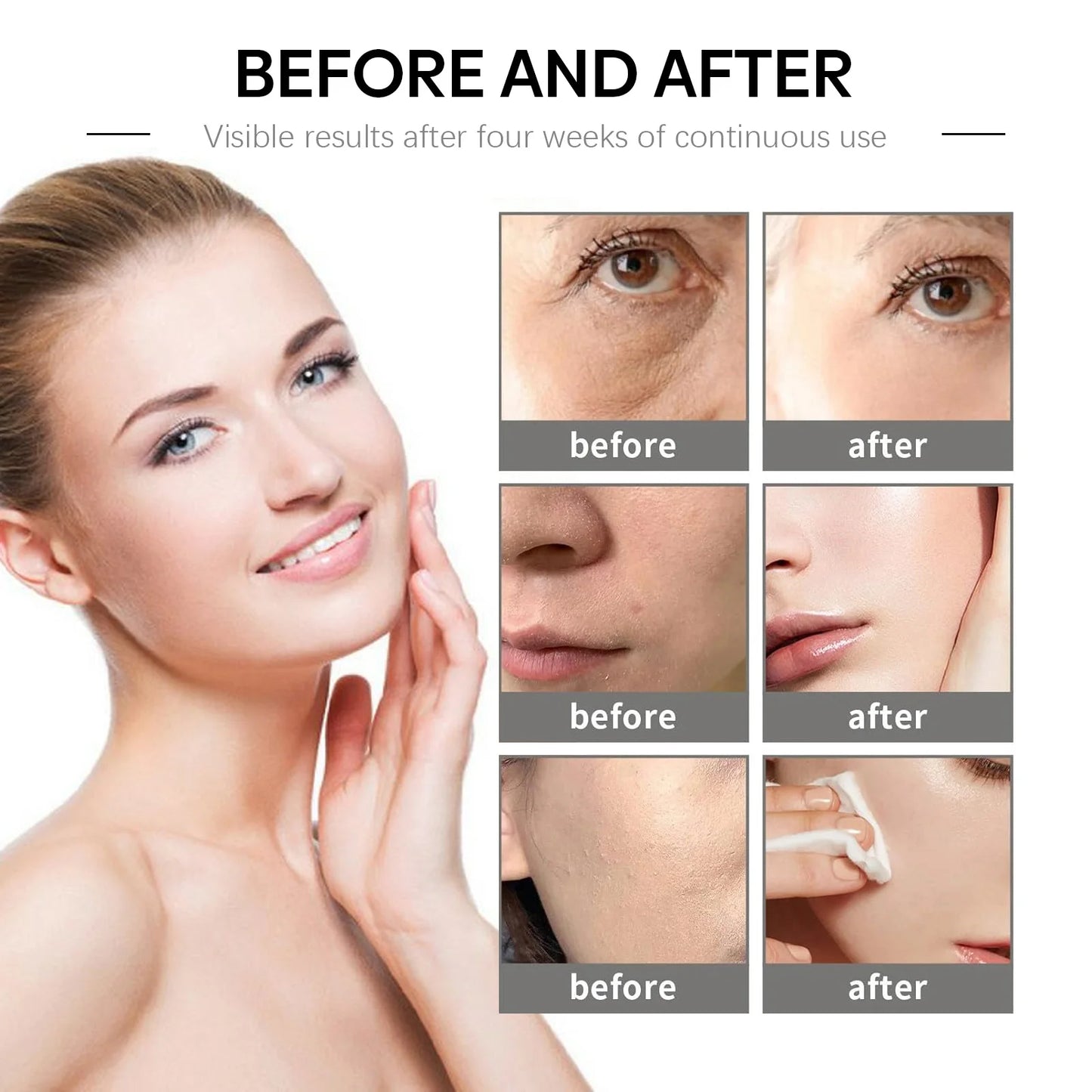 Whitening Face Cream Retinol Lifting Firming Anti Aging Wrinkle Remover Fine Lines Moisturizing Vitamin Facial Skin Care Product