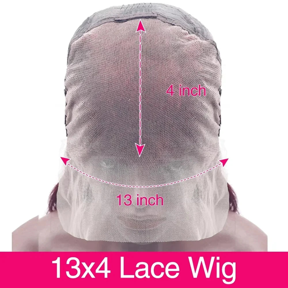 Burgundy Lace Front Wig 13x6 HD Transparent 28 32 36 Inches
