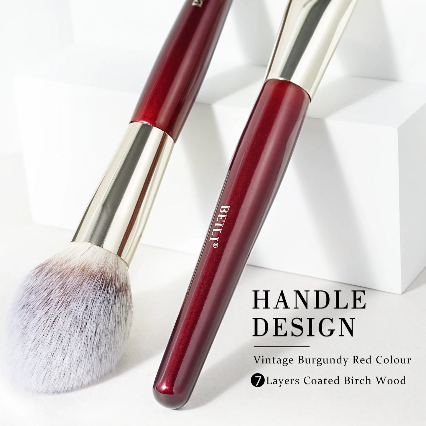 BEILI 15Pcs Eyeshadow Brush Set Premium Synthetic Makeup