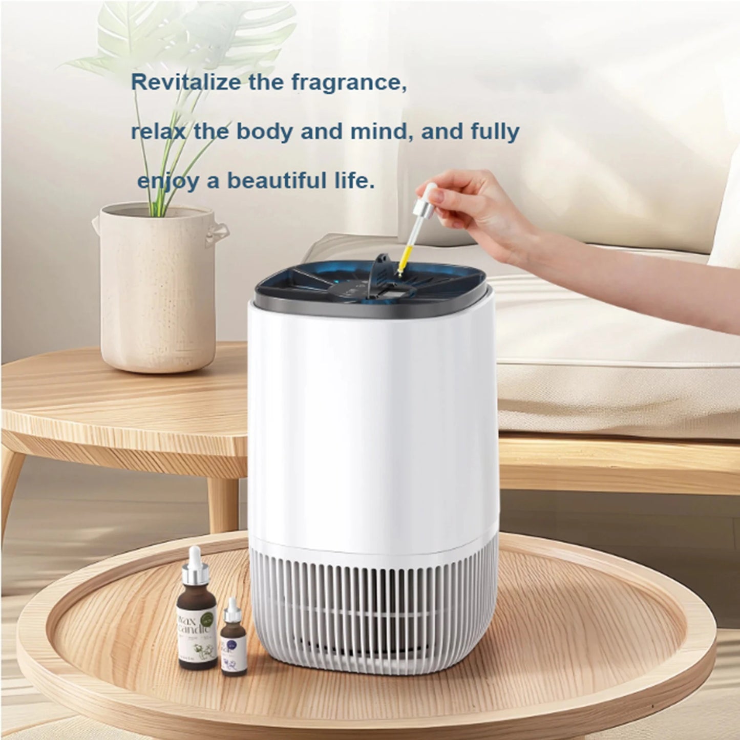 AROEVE Air Purifier For Bedroom 215 Sq Ft Odor Dust Removal