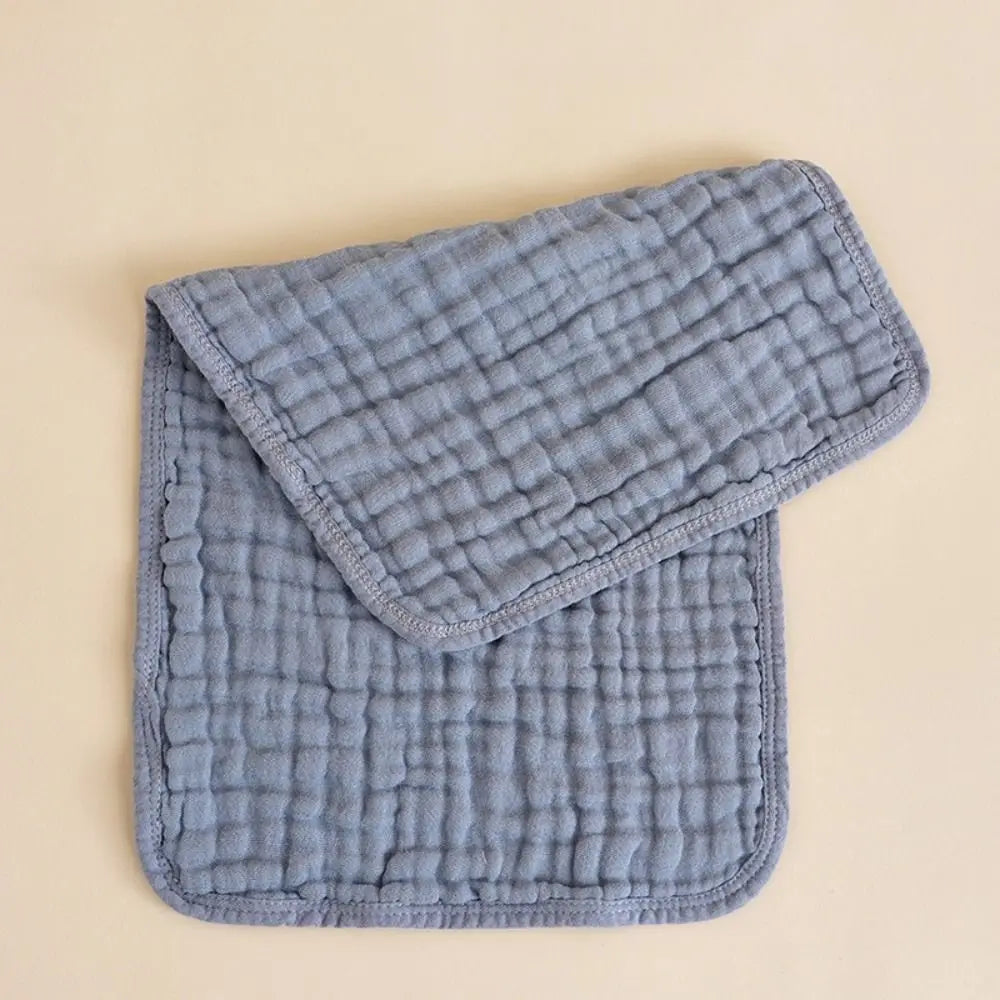 Multicolor Cotton Baby Burp Cloths 6 Layer Muslin 25x50 CM