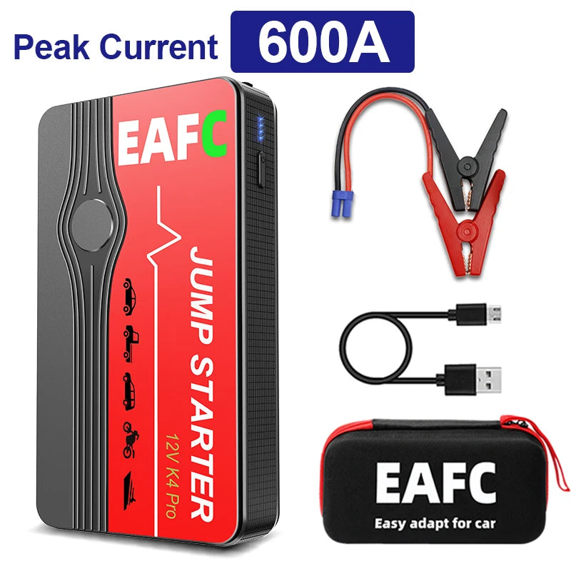 Power Bank 2000A And 600A Jump Starter 12V Car Charger