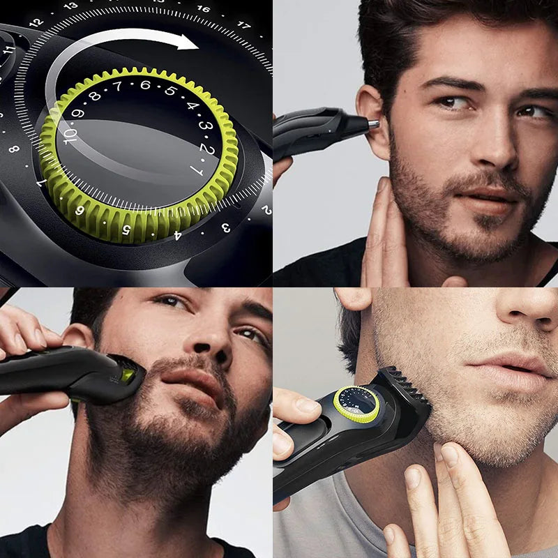 Kemei Electric Hair Clipper Kit Beard Trimmer For Men