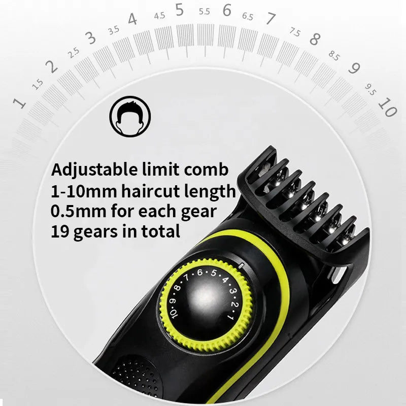 Kemei Electric Hair Clipper Kit Beard Trimmer For Men