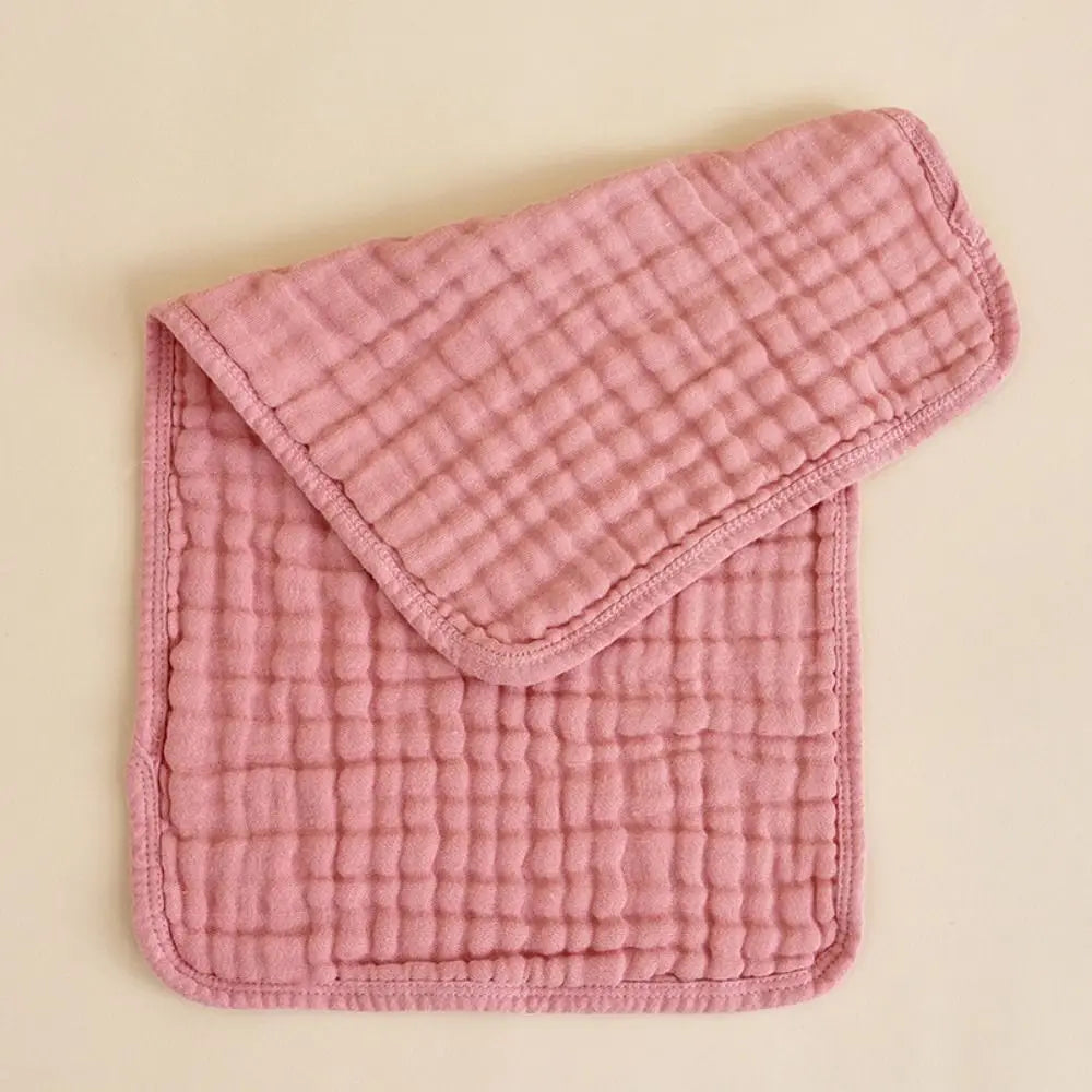Multicolor Cotton Baby Burp Cloths 6 Layer Muslin 25x50 CM