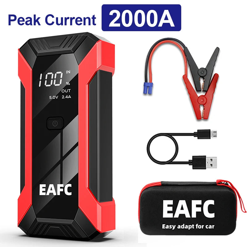 Power Bank 2000A And 600A Jump Starter 12V Car Charger