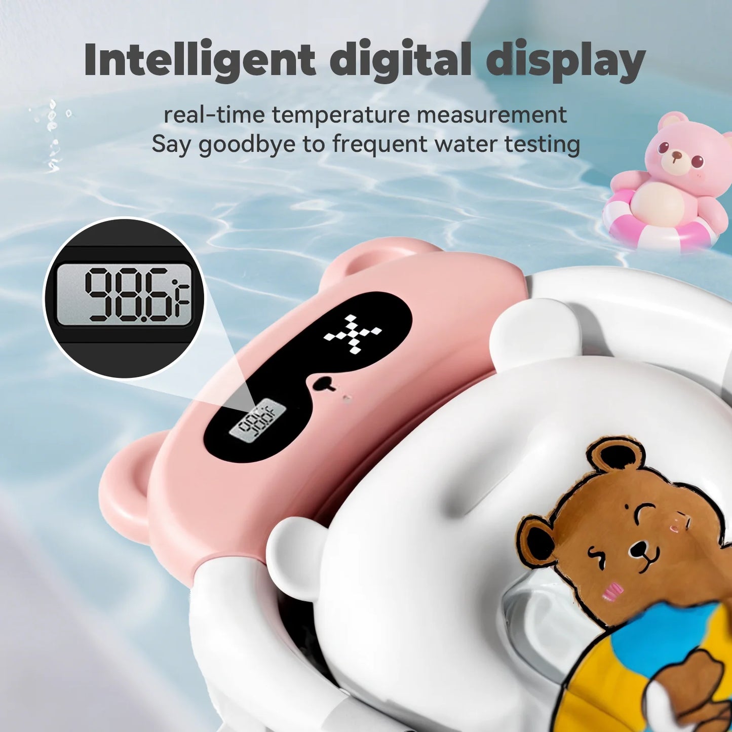 Foldable Baby Bath Tub With Soft Cushion And Drain Hole