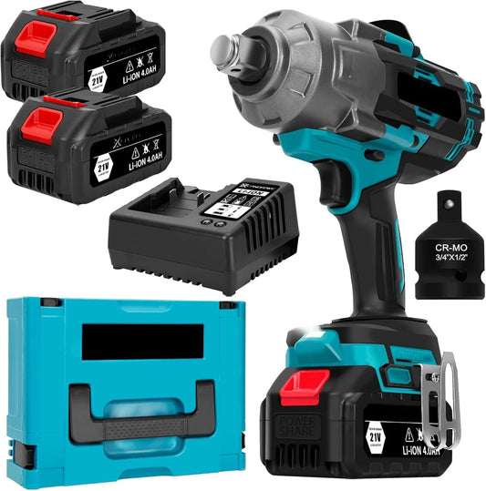 2000Nm Cordless Impact Wrench Three Quarter Inch 5500RPM