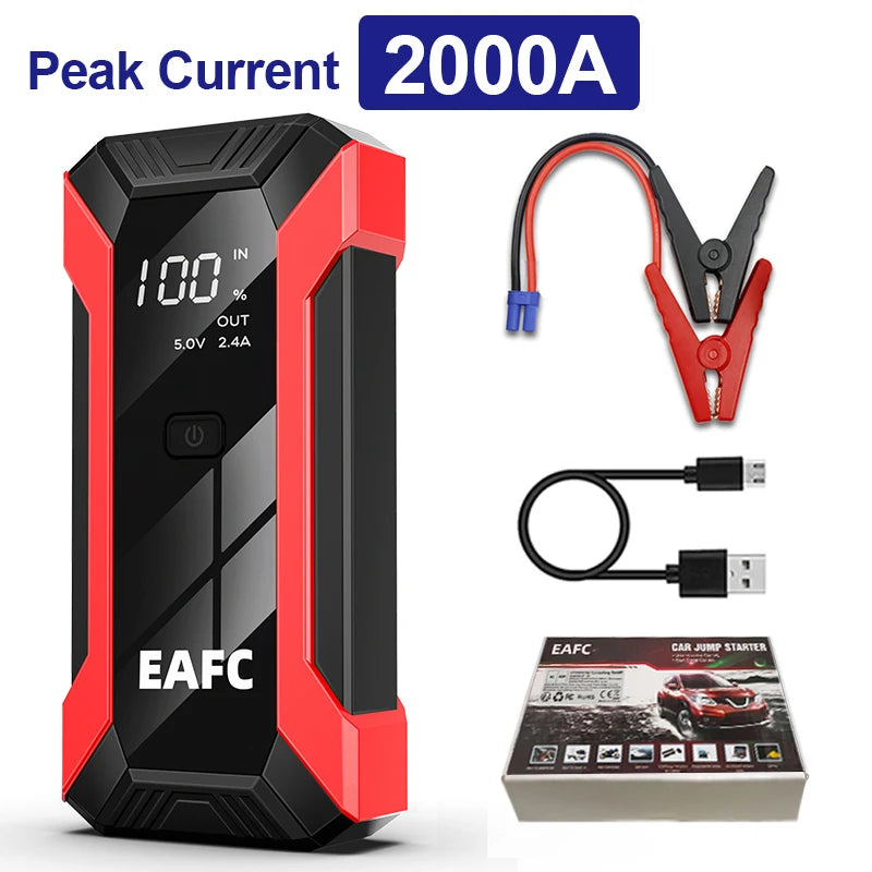 Power Bank 2000A And 600A Jump Starter 12V Car Charger