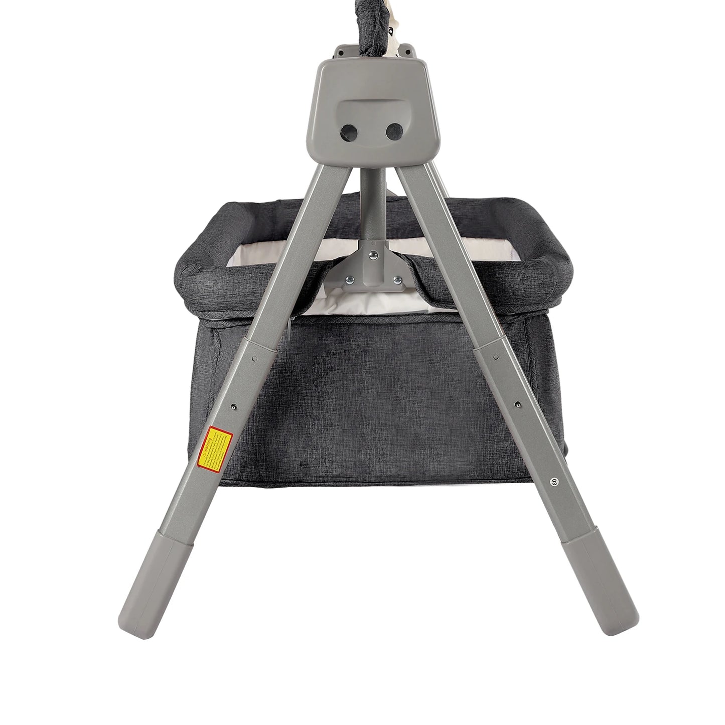 Gray Khaki Electric Baby Swing Bed With Automatic Rocking