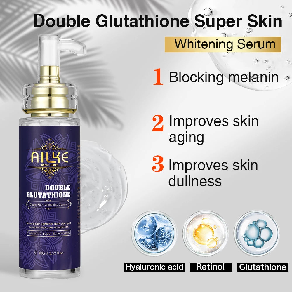 AILKE Brightening Face And Body Whitening Serum Glutathione