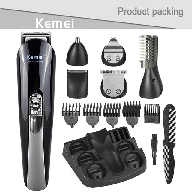 Kemei Electric Hair Clipper Kit Beard Trimmer For Men