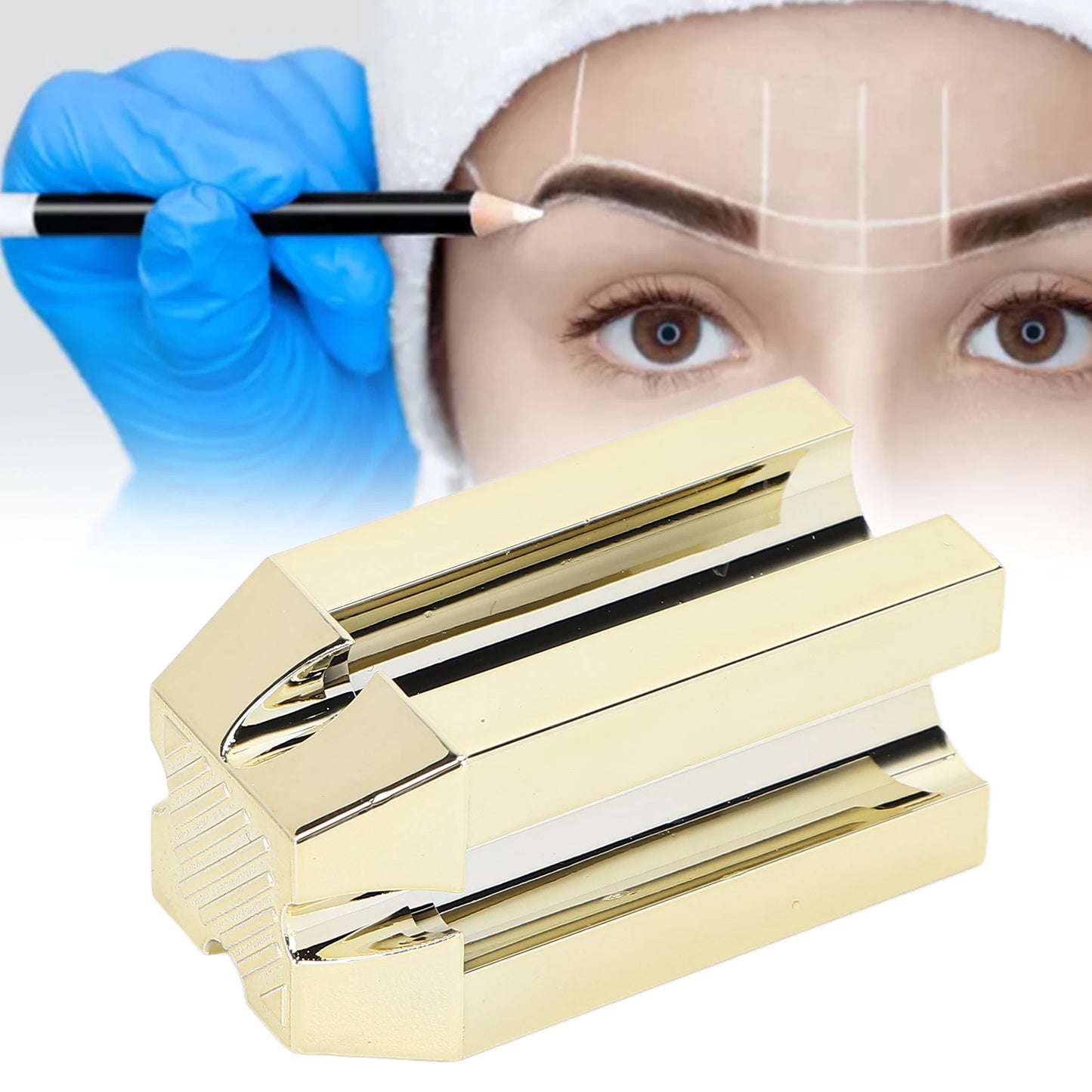 4 In 1 Eyebrow Pencil Sharpener Portable Cosmetic Tool Gold
