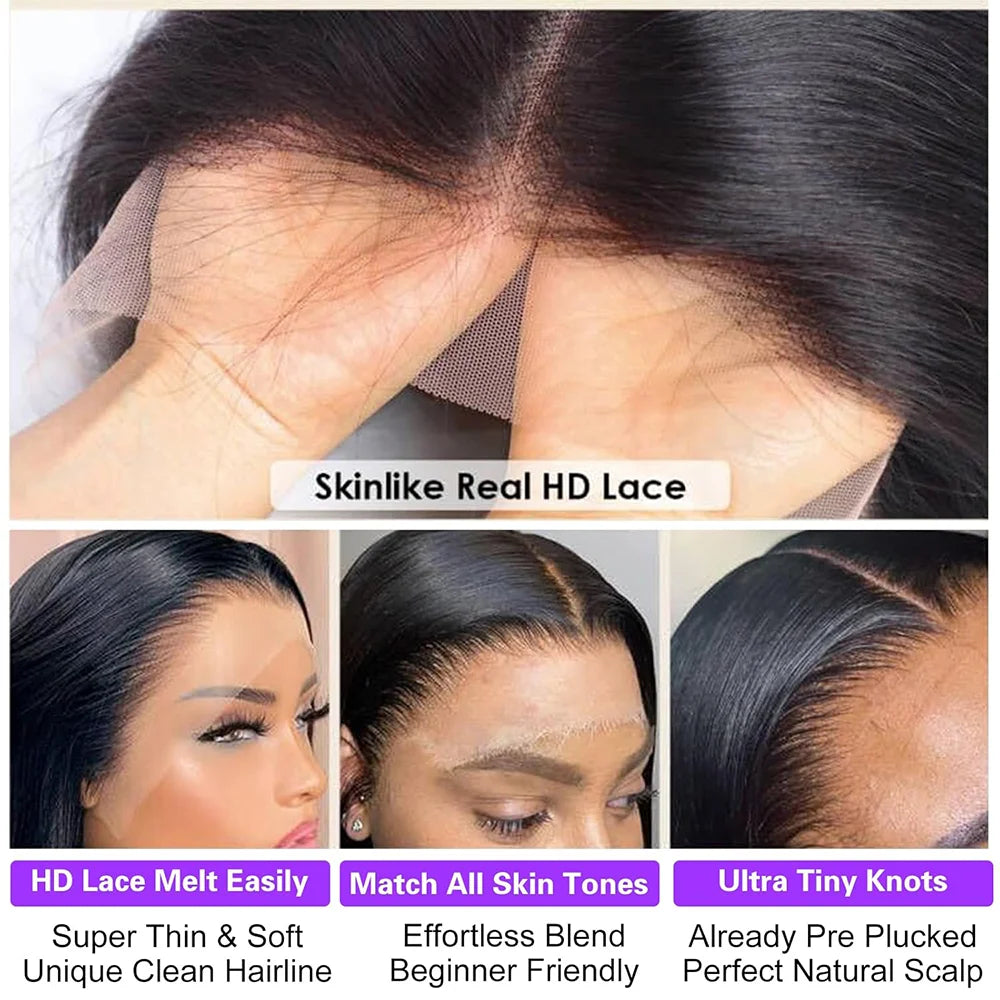 12 Inch Bob Wig For Women Human Hair 180 Density Lace Front